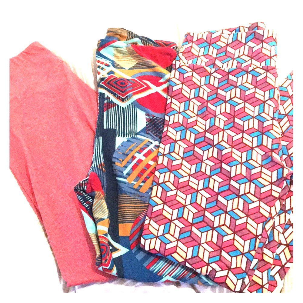 Bundle of 3 lularoe leggings, excellent condition
